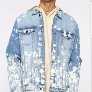 Fashion Nova light blue denim jacket (New in Bag)